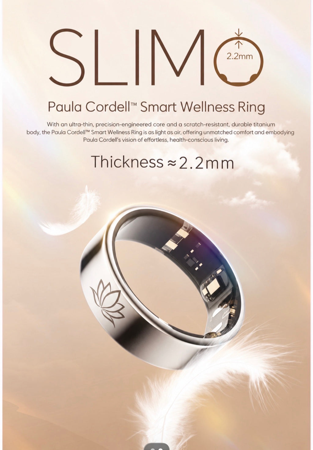 Paula Cordell™ Smart Wellness Ring | Advanced Health Tracking