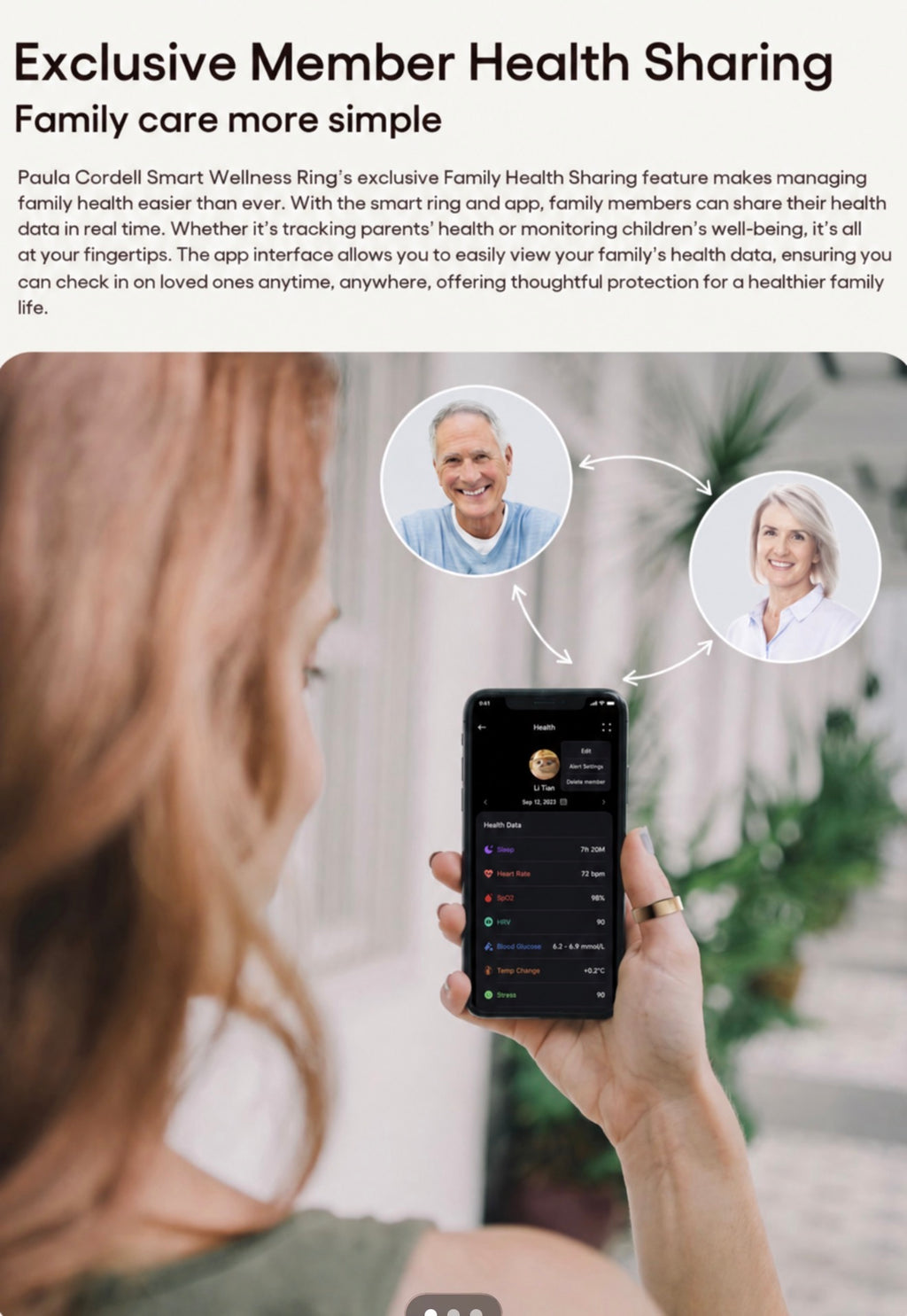 Paula Cordell™ Smart Wellness Ring | Advanced Health Tracking