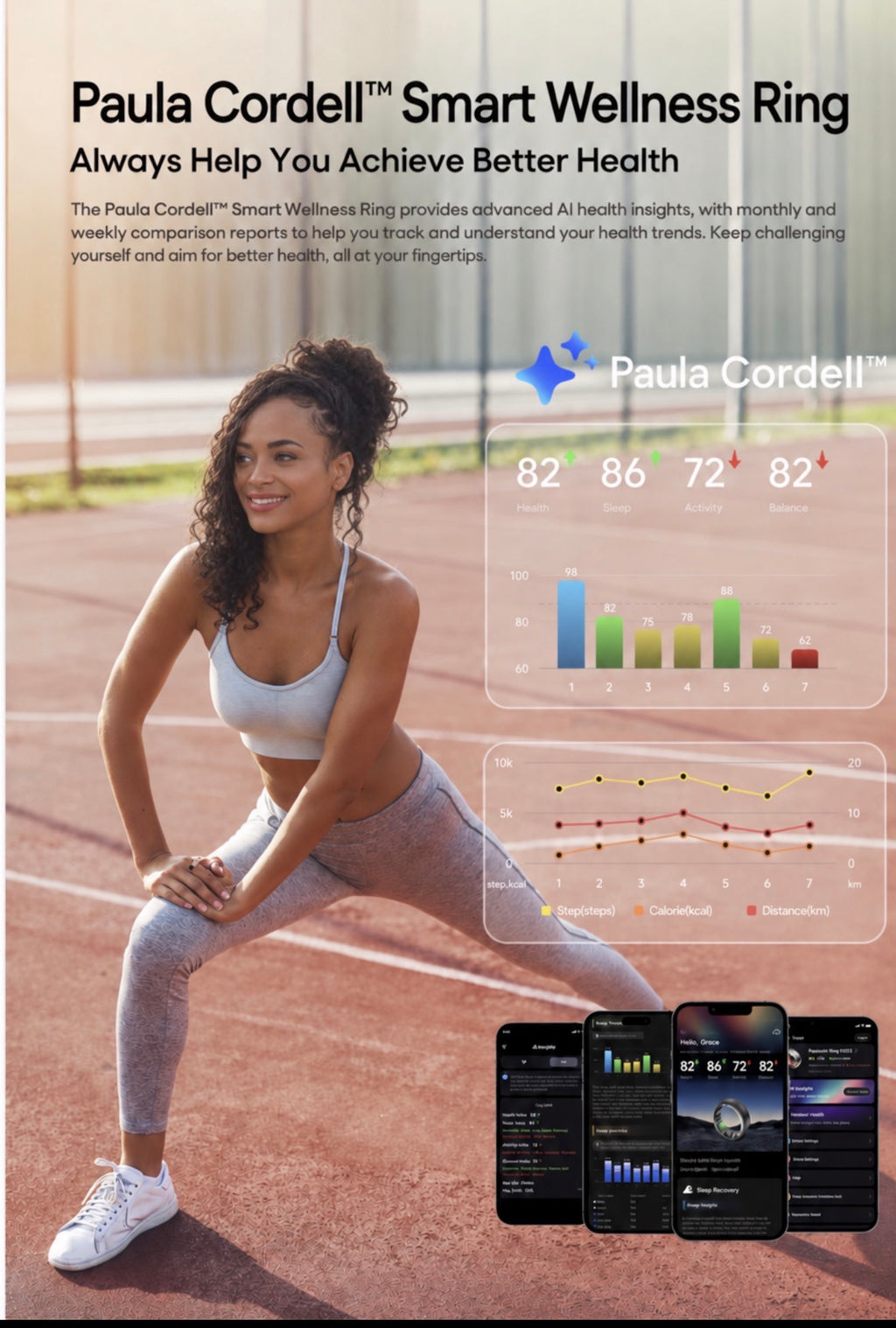 Paula Cordell™ Smart Wellness Ring | Advanced Health Tracking