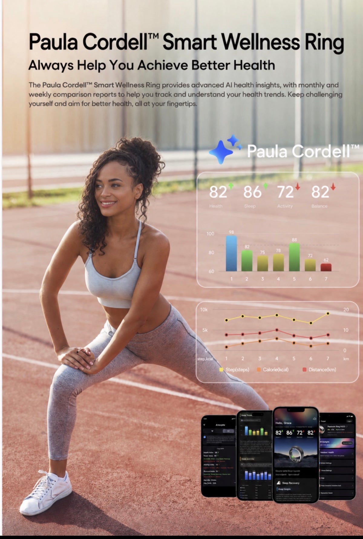 Paula Cordell™ Smart Wellness Ring | Advanced Health Tracking